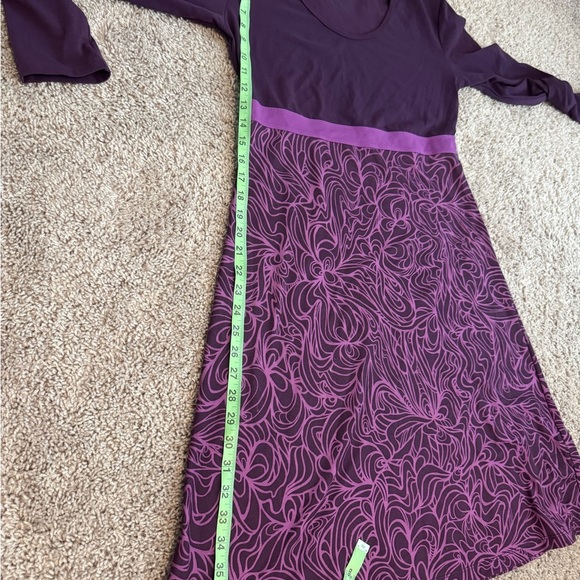 Prana Purple Long Sleeve Dress - Picture 7 of 8